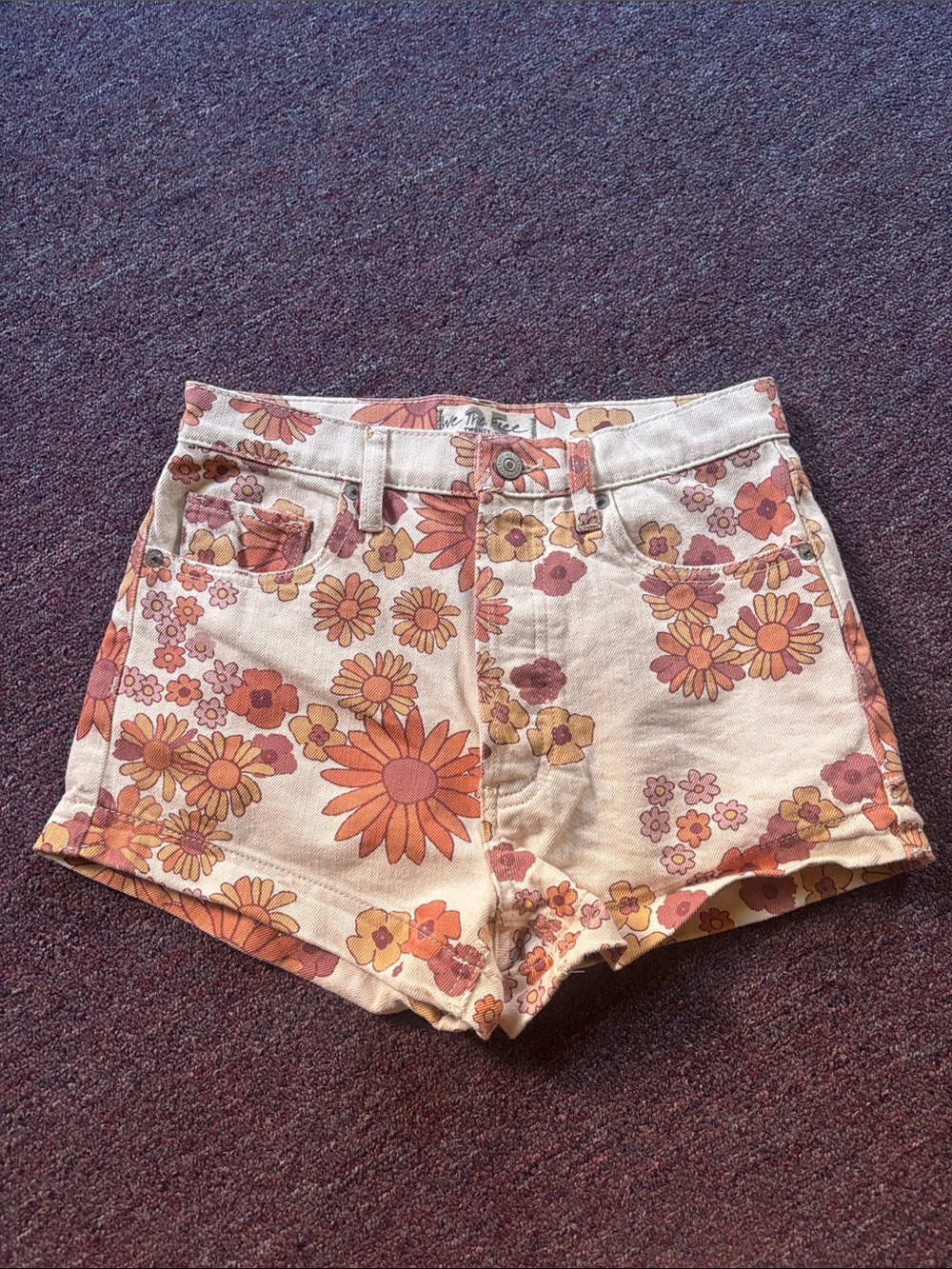 We the Free, Free People Floral Print Shorts